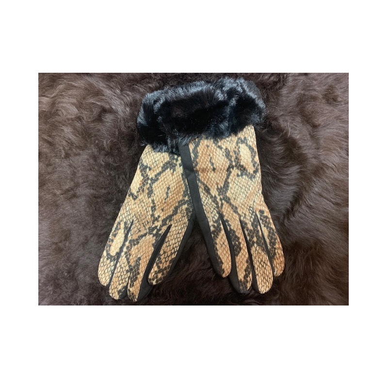 dames_handschoenen_snake_bruintinten
