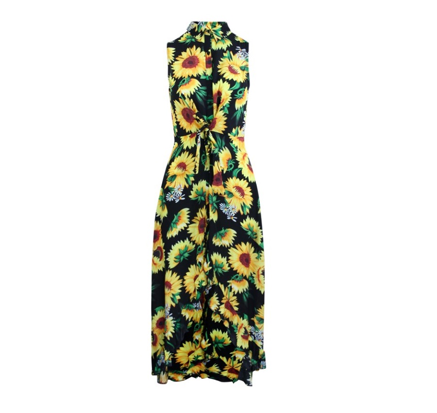 lange_jurk_spaans_model_sunflower_zwart