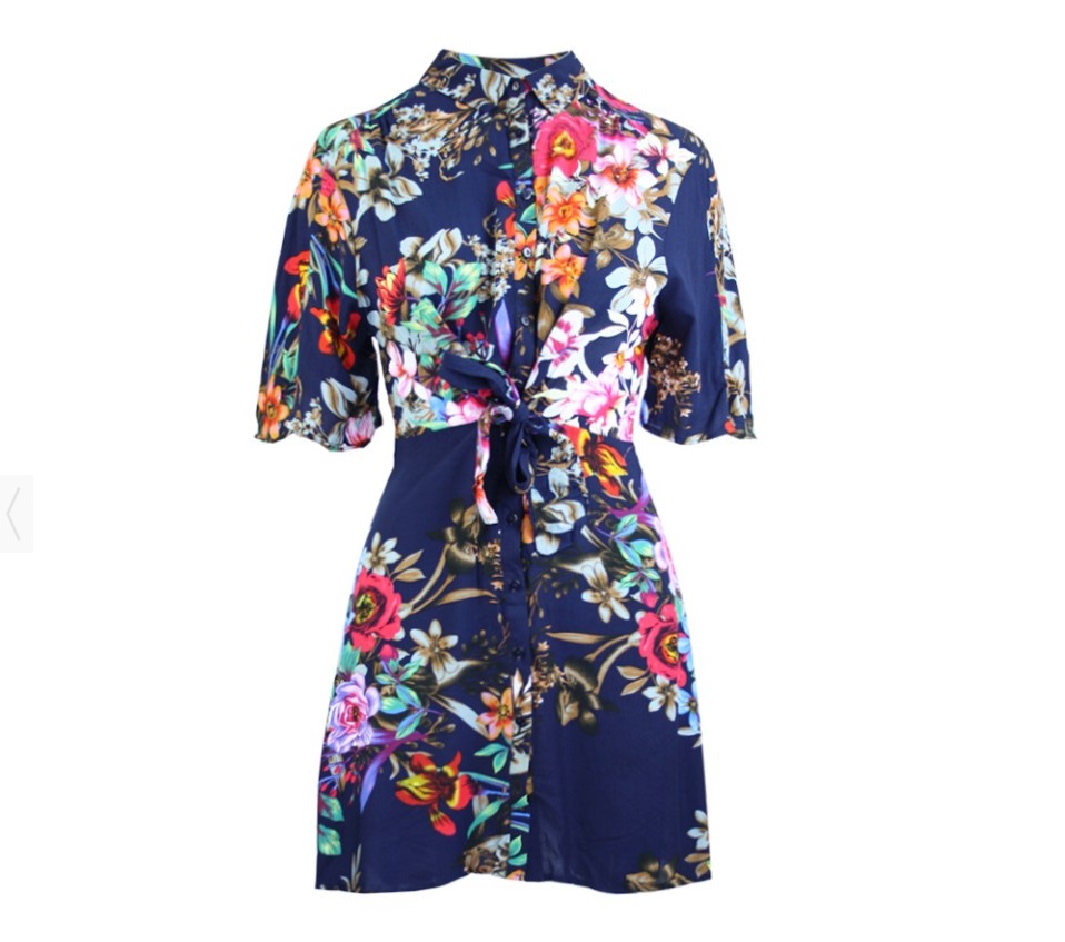 midi_jurk_sarieke_donkerblauw_bloemen_1