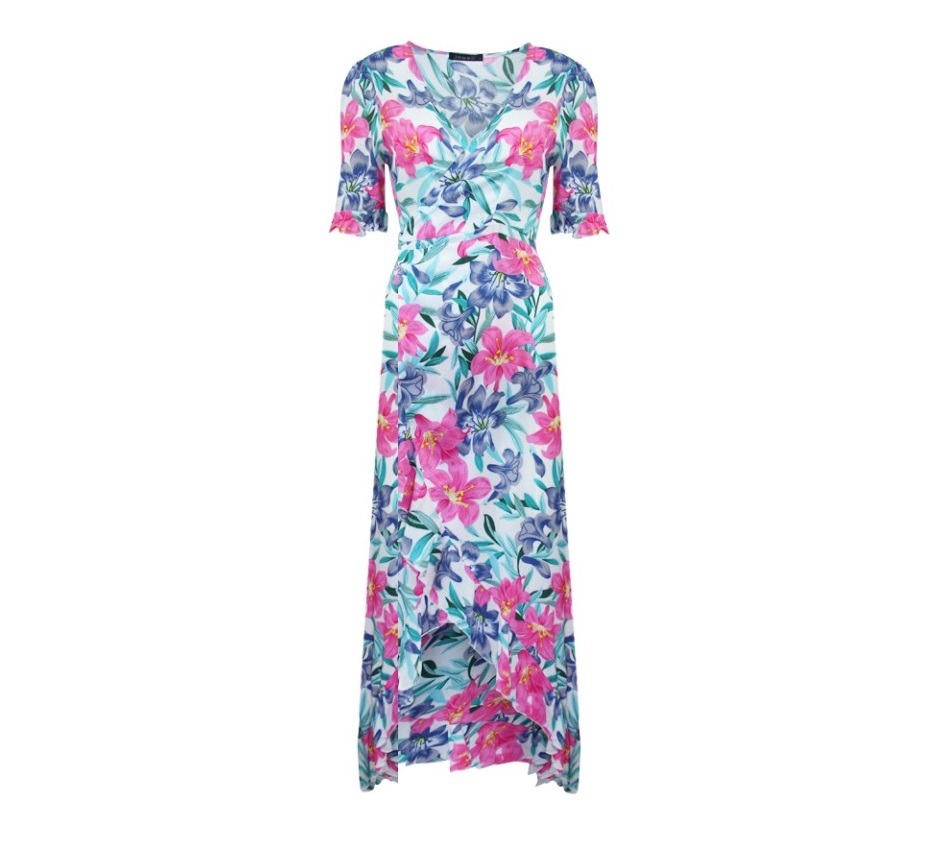 spaans_model_zomerjurk_bloemen