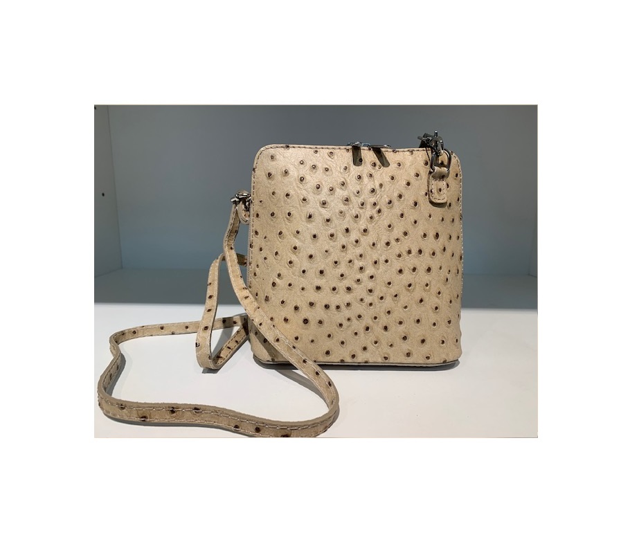 tasje_struisvogelprint_leer_beige
