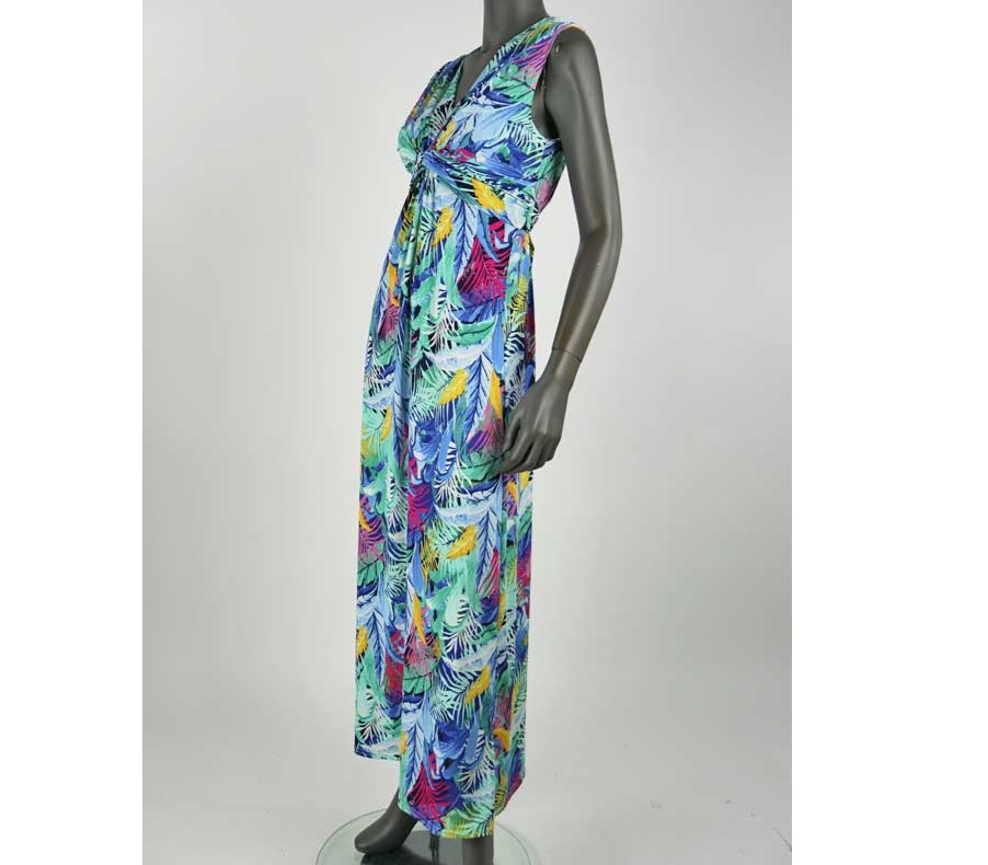 zomerjurk_lang_blauw_bladmotief_3