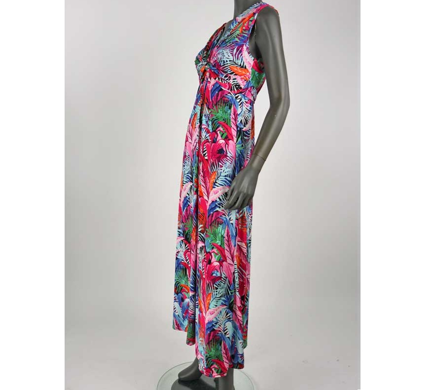 zomerjurk_lang_fuchsia_bladmotief_2