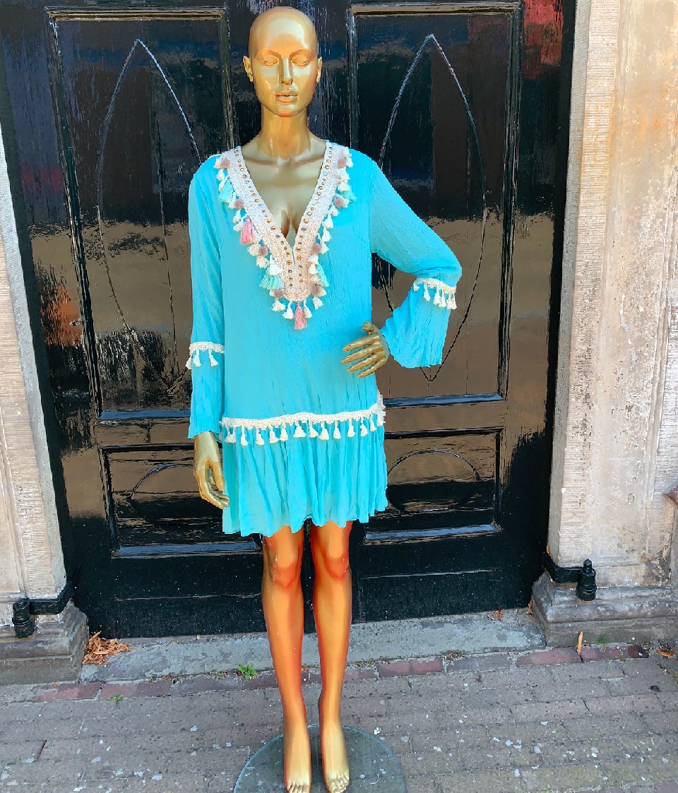 zomerjurkje_tuniek_turquoise