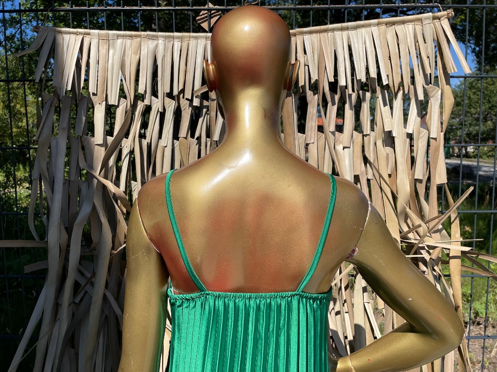 sumel_lange_jurk_plisse_groen_3