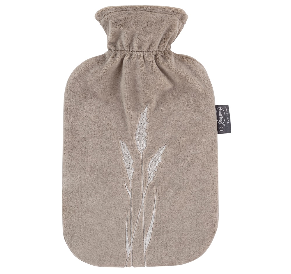 fashy_67396_28_warmwaterkruik_taupe_riet