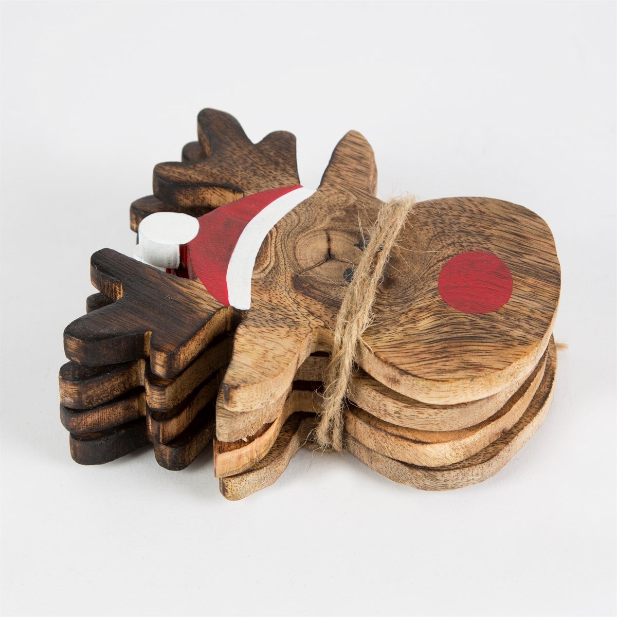 Kerstonderzetters_hout_rendier_rudolph