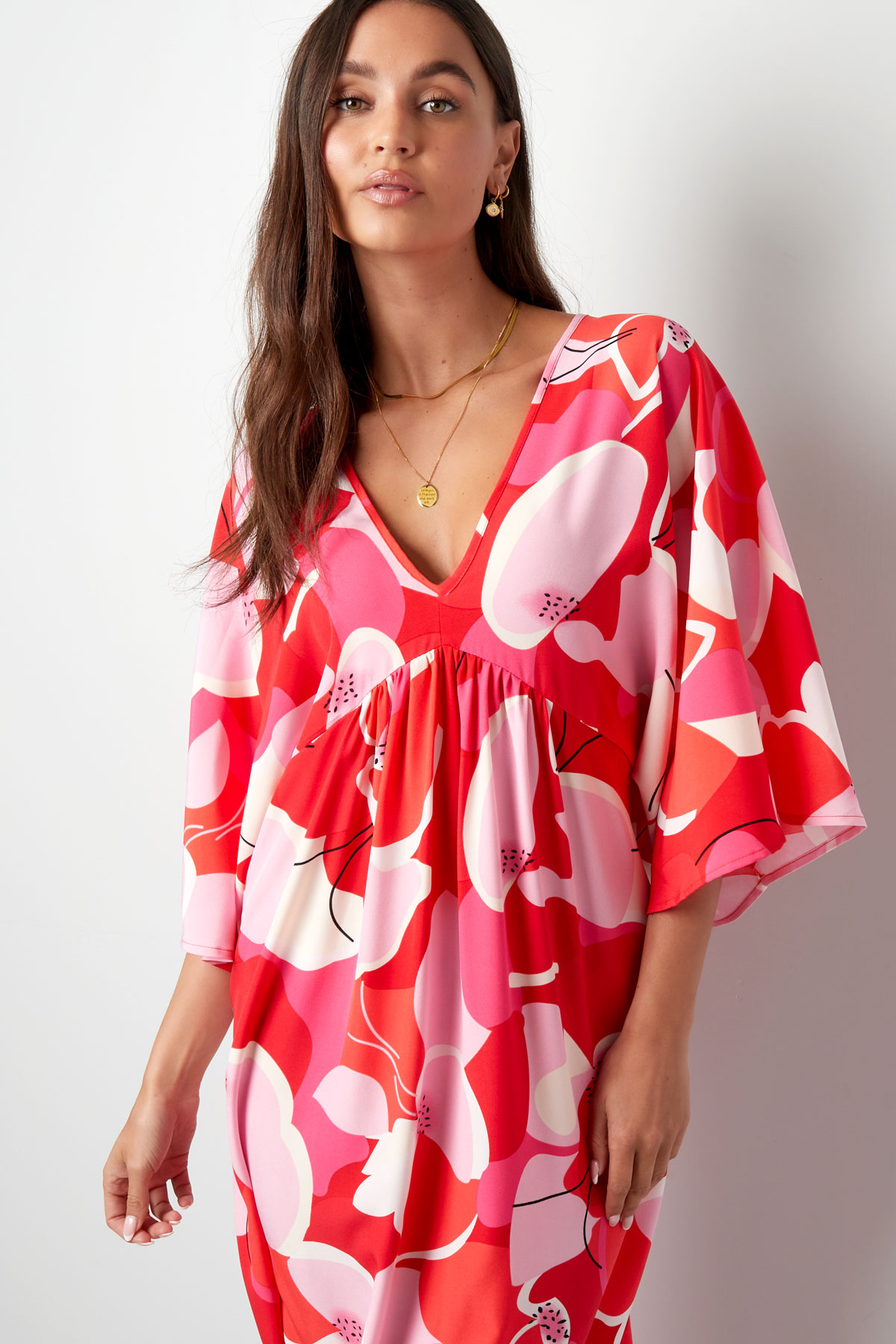 zomerjurk_bloemen_rood_roze_wit_4