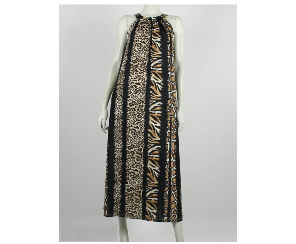 halterjurk_maxi_porto_leopardprint_zwart